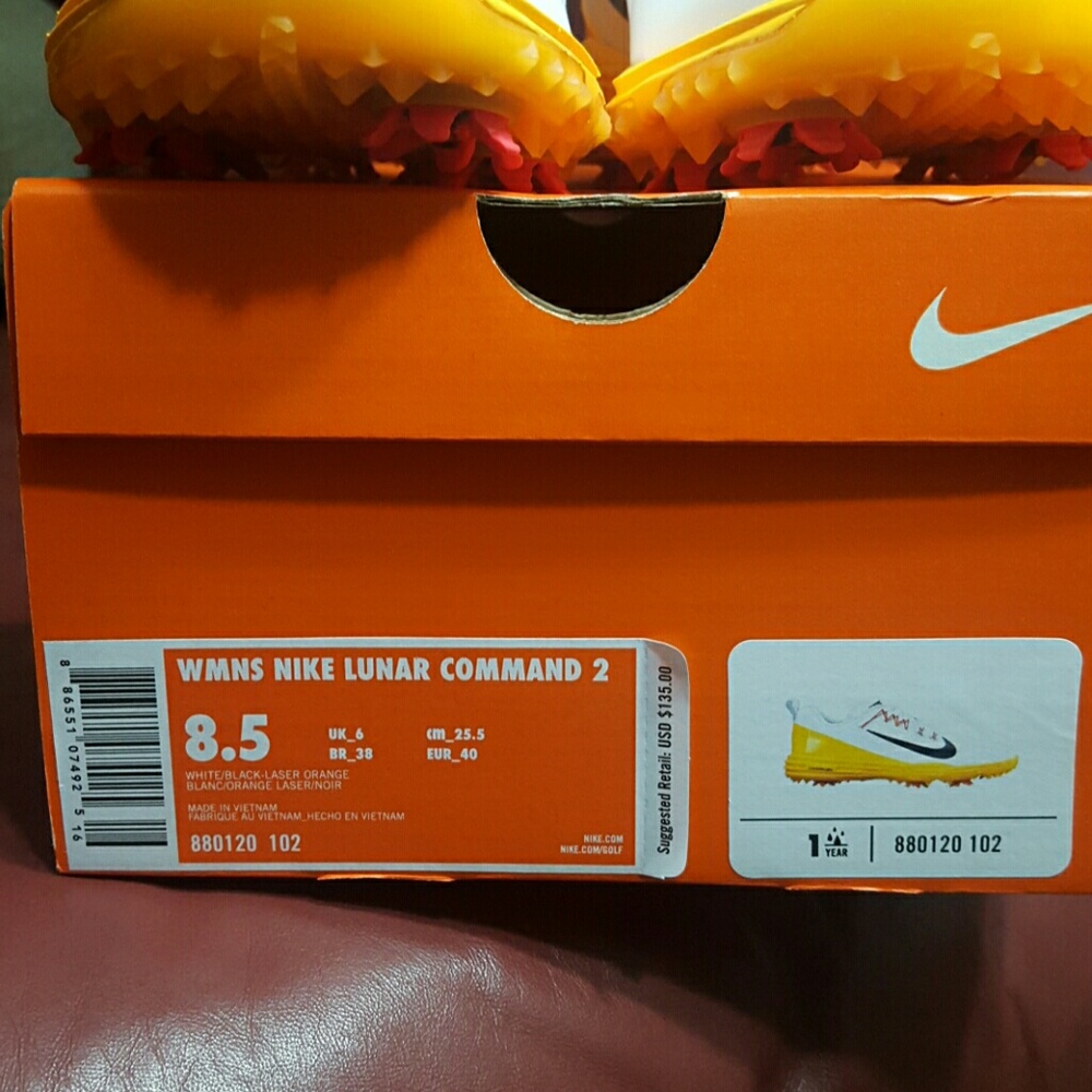 NWT NIKE LUNAR COMMAND 2 GOLF SHOES - Picture 5 of 5